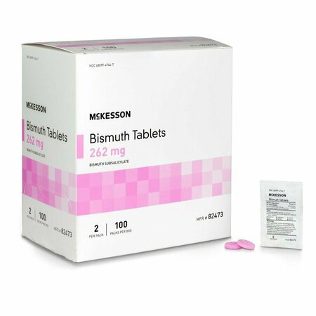 MCKESSON BRAND McKesson Bismuth Subsalicylate Anti-Diarrheal, 200PK 82473
